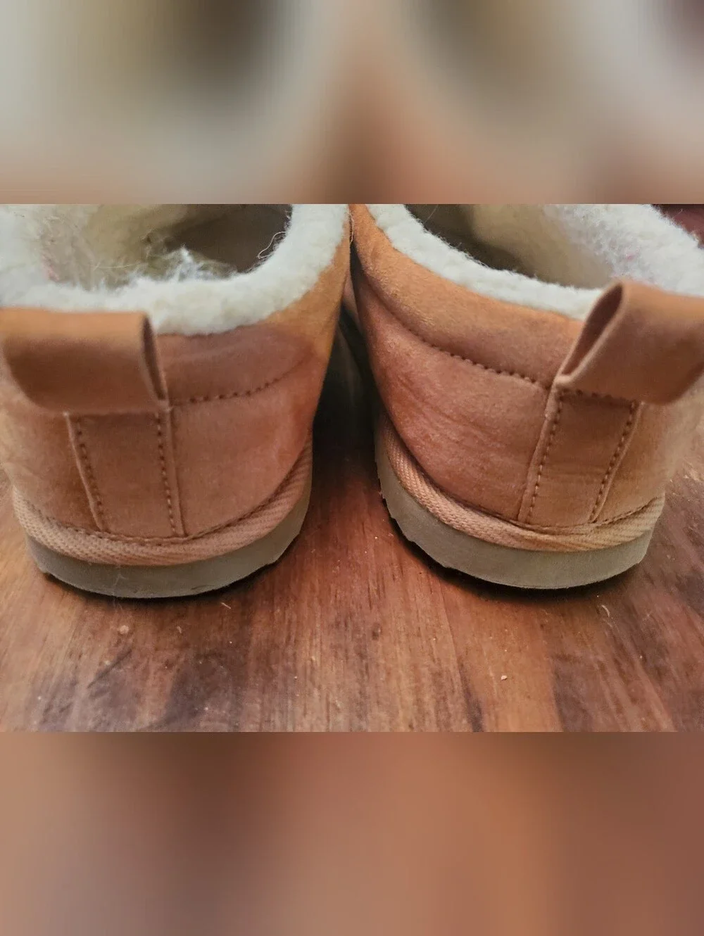 Old Navy Chestnut Brown Slip-On Faux Suede Slippers